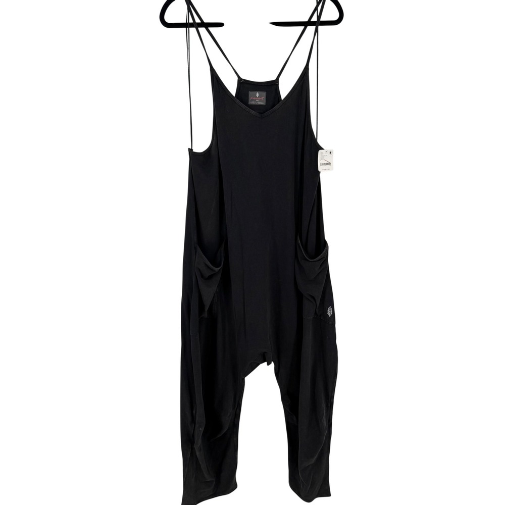 FP Movement Hot Shot Jumpsuit Womens L Black NEW Oversized Boho OB1239677 - Picture 2 of 9